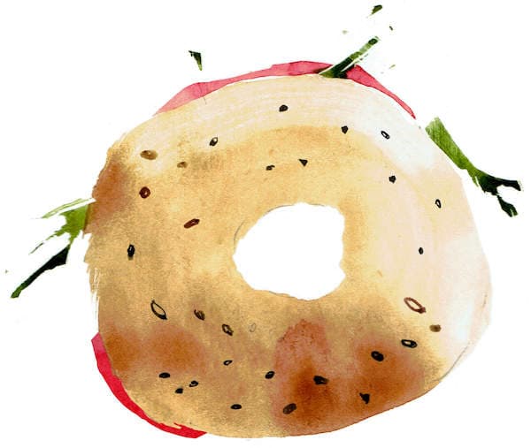 Ilustracja śniadań Arabeski
